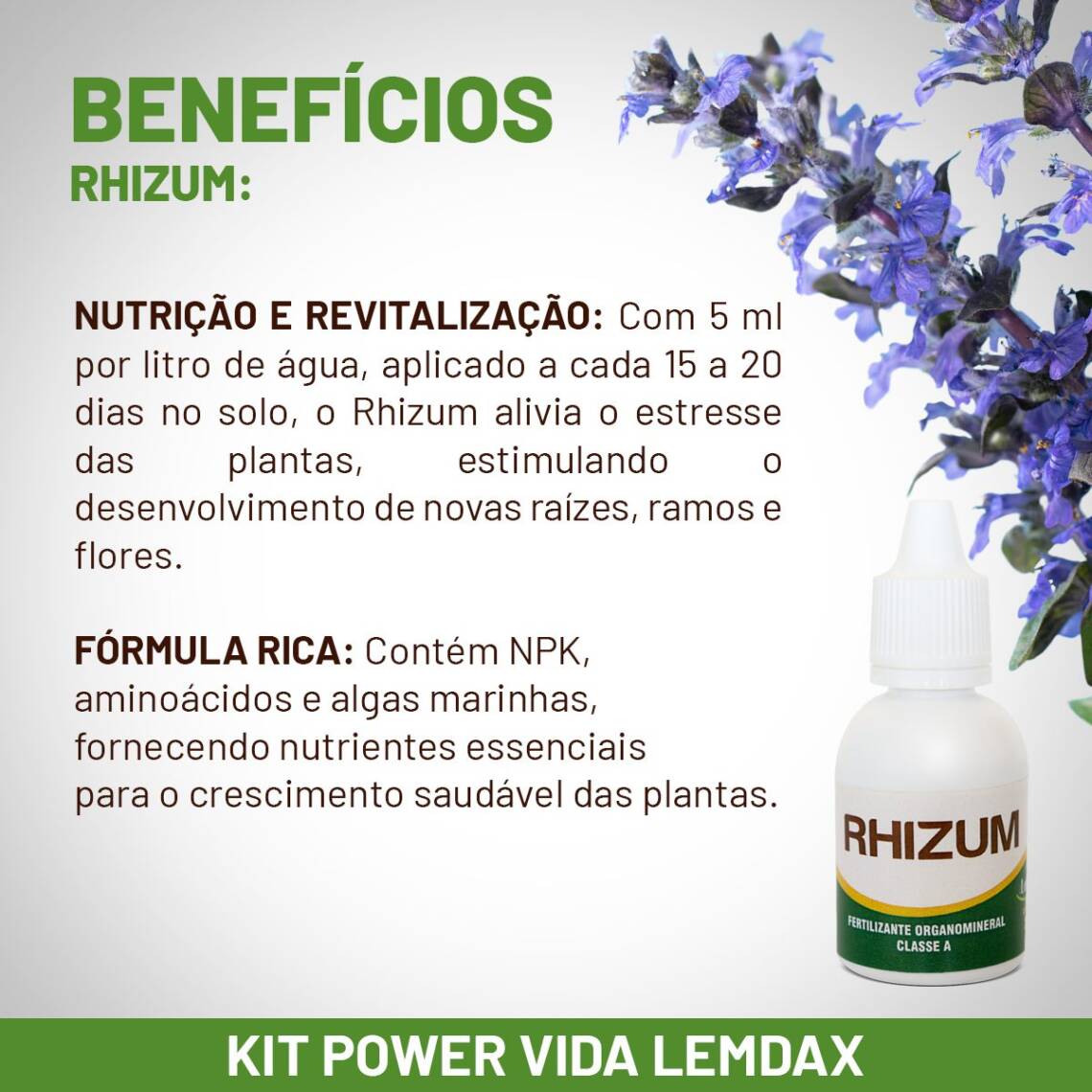 Fertilizantes para fortalecer plantas com produtos orgânicos 50 ml - Imagem 4