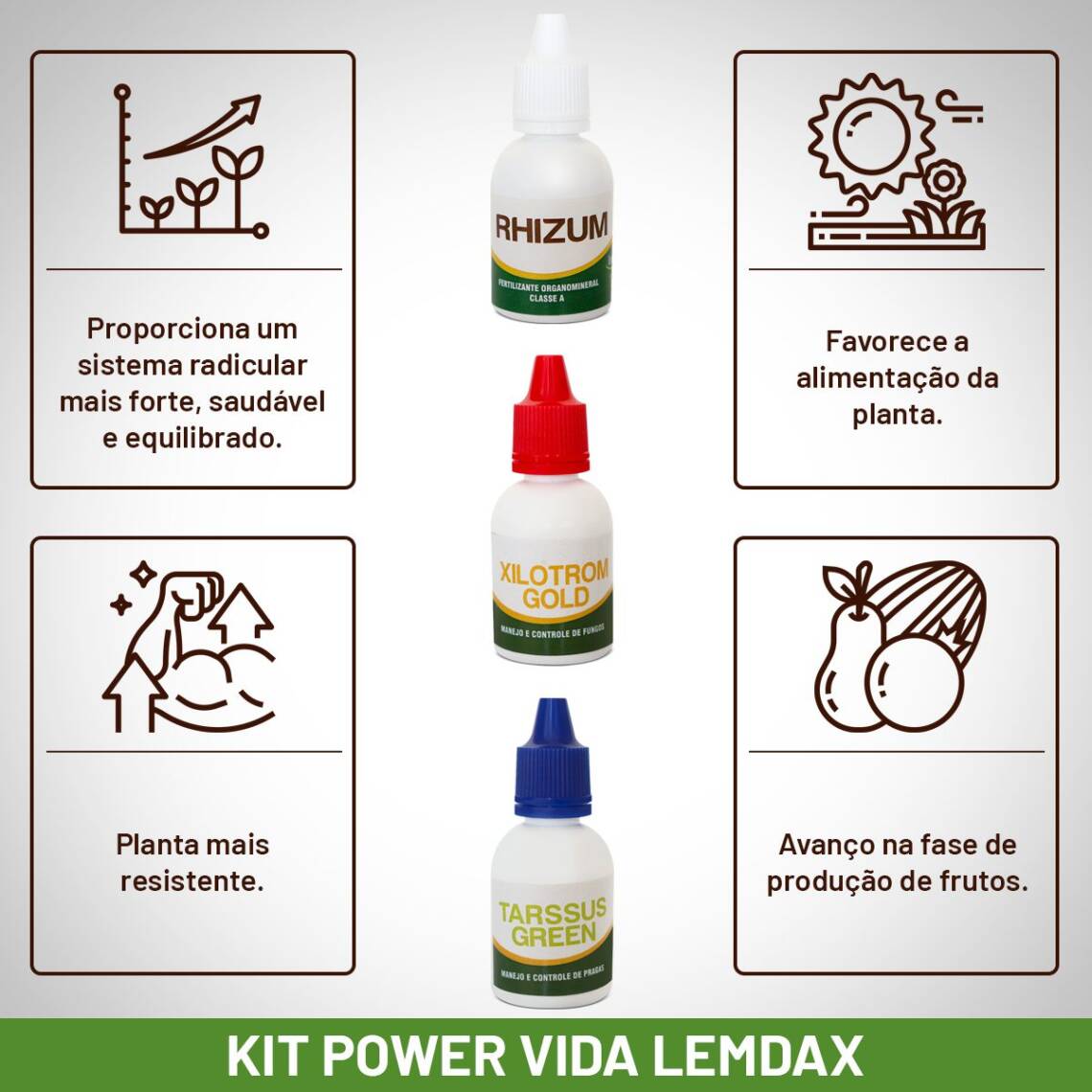 Fertilizantes para fortalecer plantas com produtos orgânicos 50 ml - Imagem 3