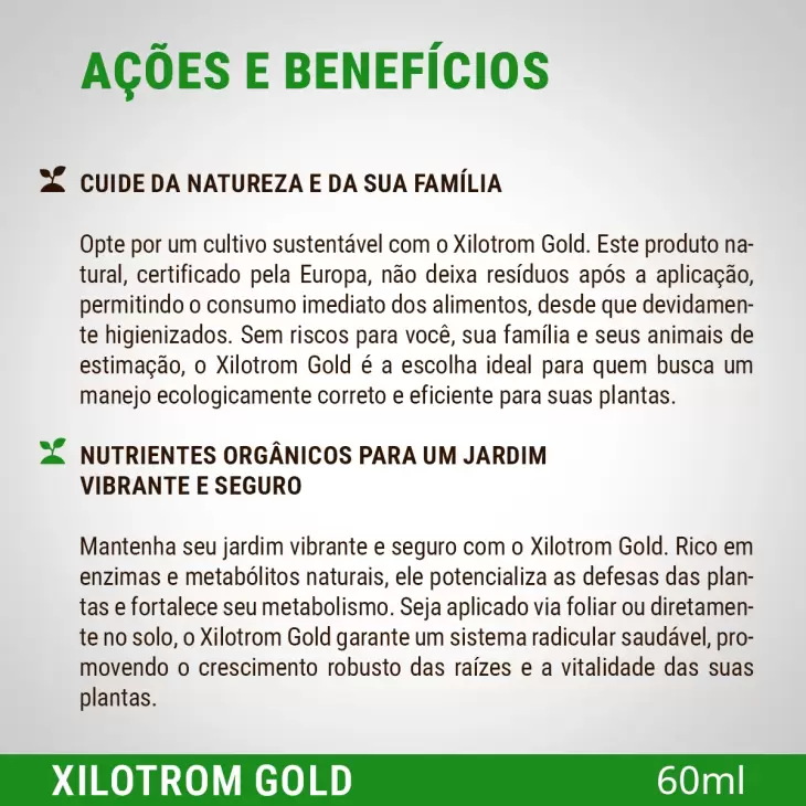 Xilotrom Gold - Plantas doentes? Fortaleça a imunidade natural com soluções orgânicas  60ml - Imagem 5